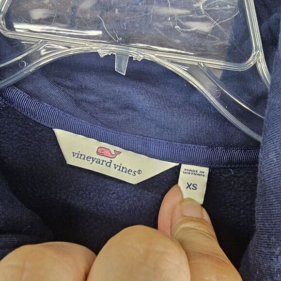 Vineyard Vines Dreamcloth Color-Blocked Half-Zip Shep Shirt Blue Navy Size XS - Picture 5 of 7